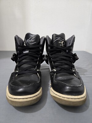 Size 10 - Jordan Flight 45 High Black Dark Grey Cement for