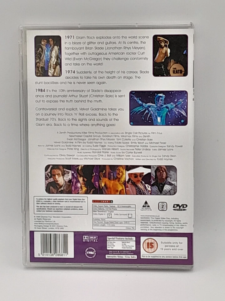Velvet Goldmine -  Ewan McGregor, Eddie Izzard - 2001 - DVD - VGC - Free P&P - Image 2 of 4