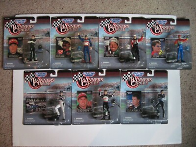 1997 SLU Starting Lineup Winners Circle NASCAR RACING ~ 7 Figure Complete Set