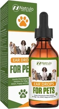 DOG CAT Ear Drops Infection Antibiotic Treatment Medicine Yeast Fungus Itching