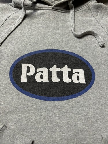 Patta Hoodie logo gray mens - Picture 3 of 11