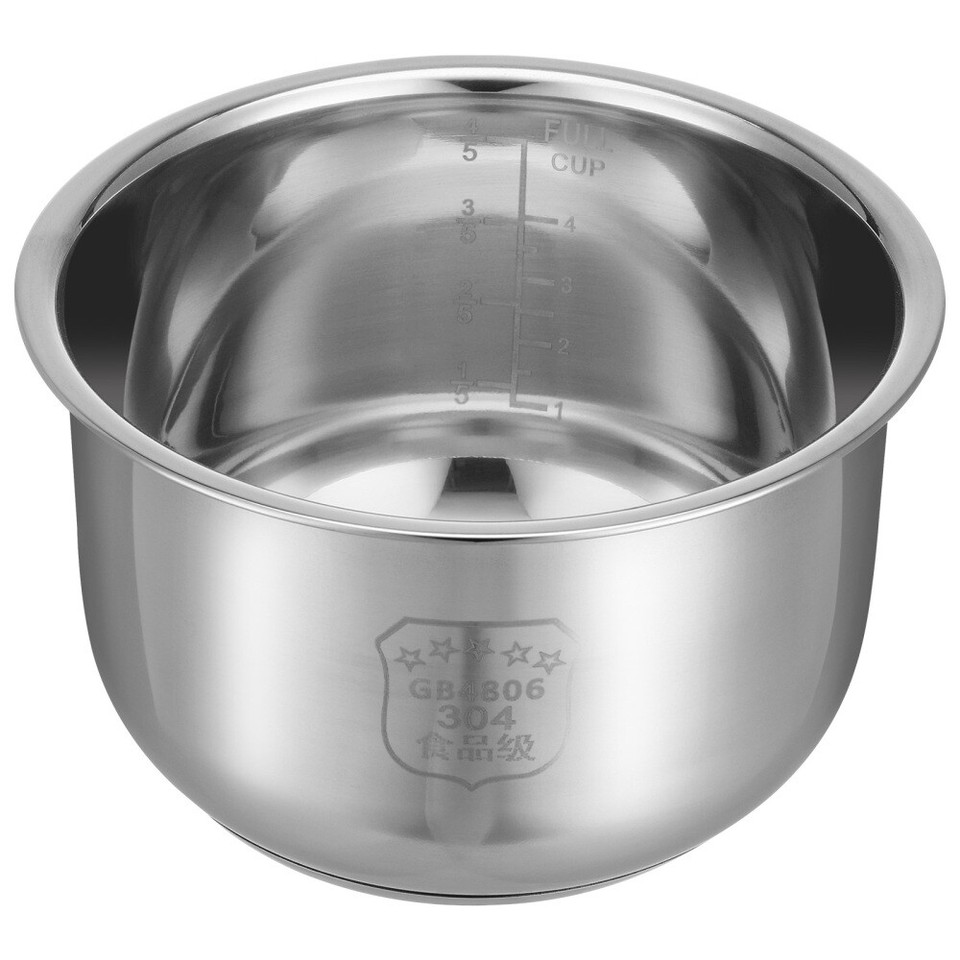 Stainless Steel Rice Cooker Inner Pot Replacement Thickened Polished