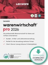 Lexware Warenwirtschaft Pro 2026, SW-Download, 1-Jahr Aktualisierung