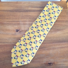 Robert Talbott Men's Silk Neck Tie Multicolor Cyclist Print Made in USA