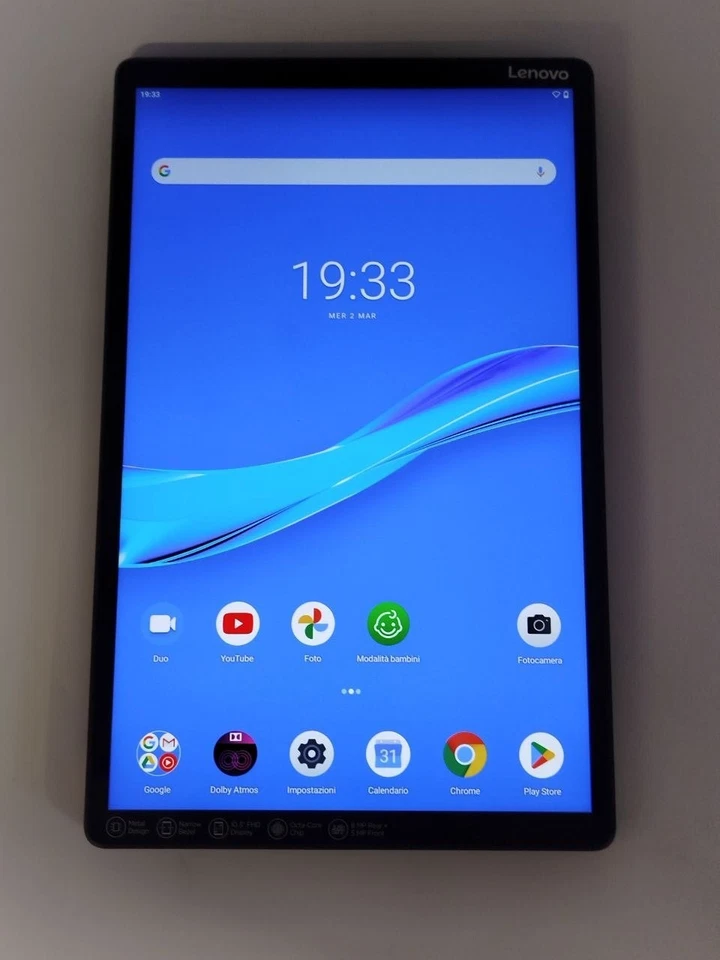 Tablet Lenovo M10 TB-X606F 64GB, 4GB RAM Android 10 Grigio, foto 4 di 5