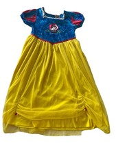 Disney Snow White Nightgown Pajama Dress Size 6/6x Tulle Skirt Dress Up Costume