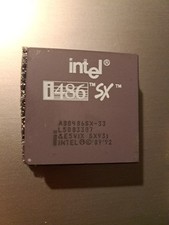 Intel I486 SX A80486SX-33 SX931 CPU Vintage