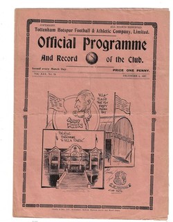 TOTTENHAM HOTSPUR v ASTON VILLA 1937 8