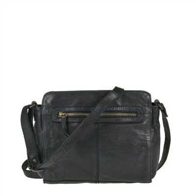 Bear Design Damen Tasche Ledertasche Umhängetasche Schultertasche schwarz 28x21