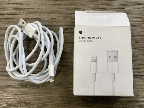 Lot of 2 Apple [A1510] 2m Lightning to USB Charge & Sync Cables – MD819AM/A