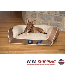 Memory Foam Dog Bed Orthopedic Couch W/ Bolster Joint Support Machine Washable