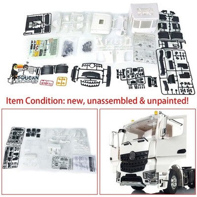 TOUCANRC Plastic Openable Cabin Set for DIY 1/14 RC Tractor Truck Vehicle Model