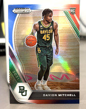 2021-22 Panini Prizm Draft Picks Red White Blue Prizm Davion Mitchell