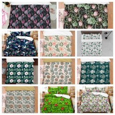 3D Tropical Flower Leaves Pattern Colorful Quilt Cover Duvet Cover Comforter set