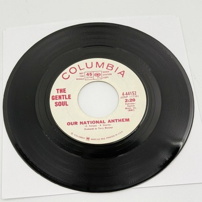 THE GENTLE SOUL Our National Anthem Song For Three 45 Promo 7'' Psych HEAR VG++