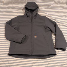 Carhartt Womens XL Super Dux Rain Defender Sherpa Lined Jacket Gray OJ5001