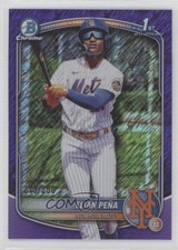2025 Bowman Chrome Prospects Purple Shimmer Refractor /250 Elian Pena Peña 1bk5