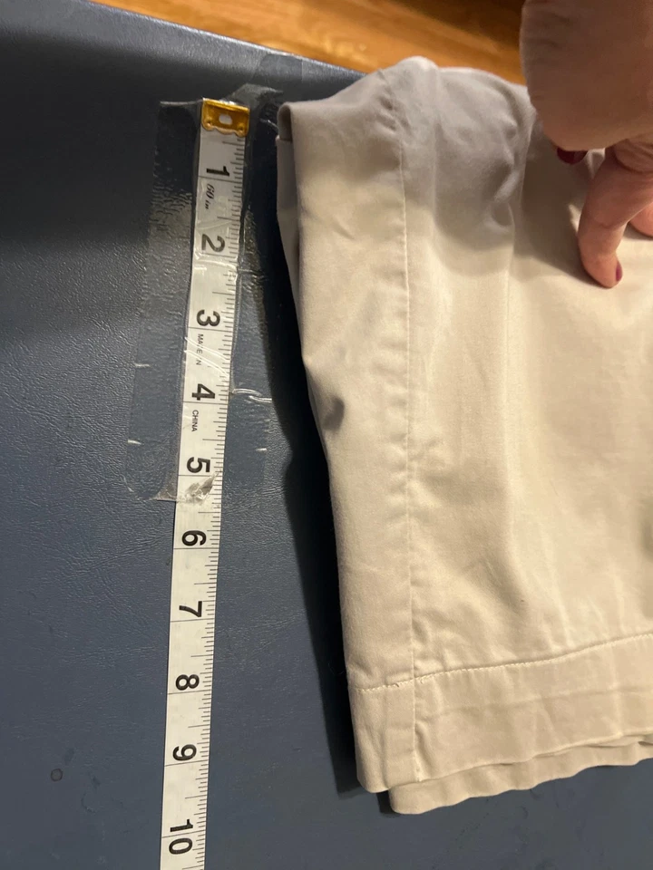 Pantalones cortos Talbots mujer beige 14 algodón/spandex elástico Foto 4 de 4