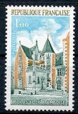 🦬Timbre France N°1759 - Luxe ** - Le Clos Lucé à Amboise - MNH** - 1973🦬