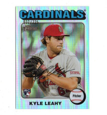 2024 Topps Heritage Chrome Silver Refractors Kyle Leahy #d 32/225