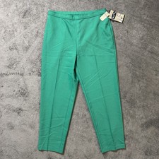 Vintage 90s Bend Over Levis Pants NWT Womens 18 Green Pull On Tapered Leg Formal