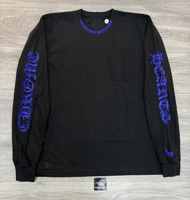 Size Large - Chrome Hearts 1988 Neck Logo Long Sleeve ' Black Blue