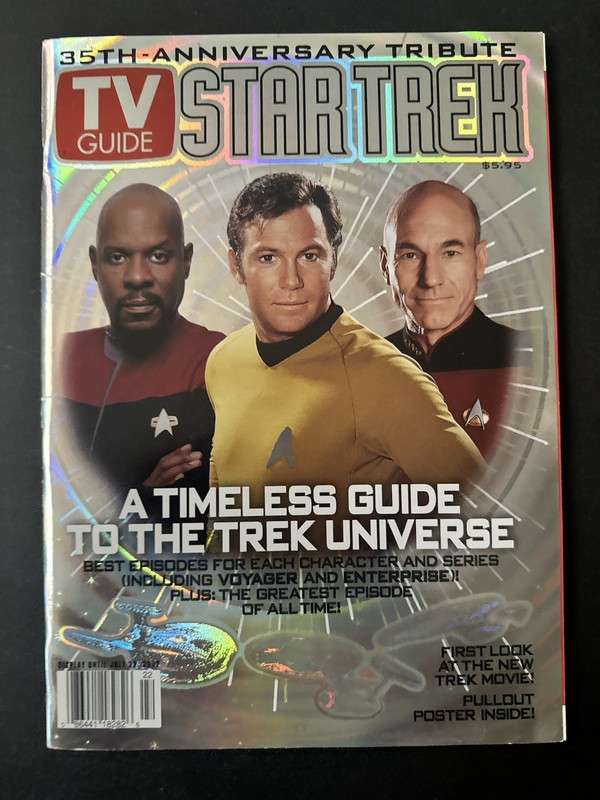 TV Guide Star Trek 35th Anniversary Tribute Hologram Cover July 22 2002