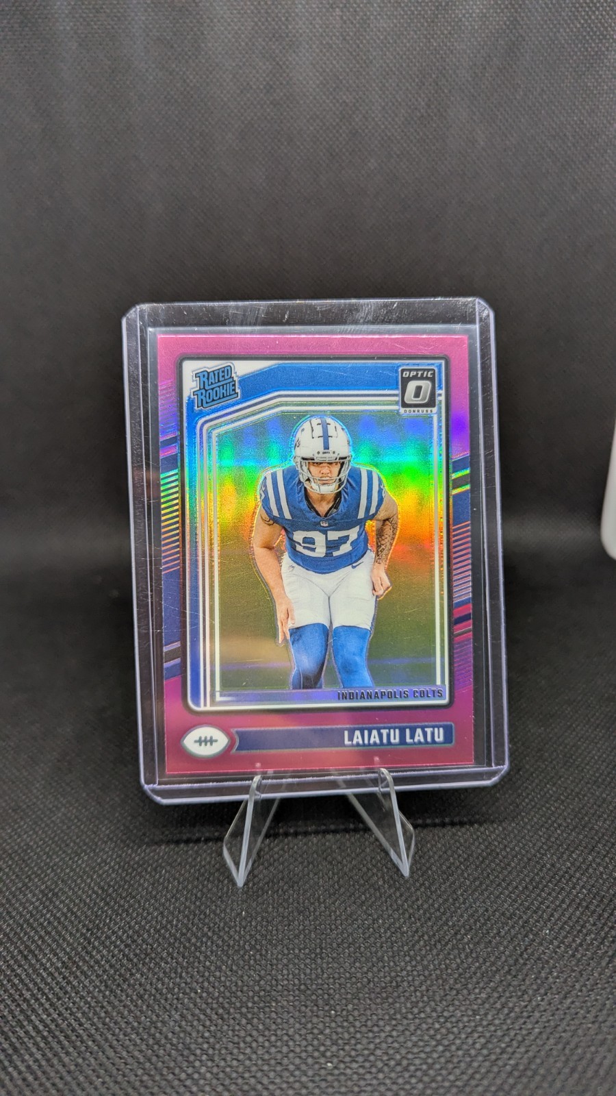 2024 Panini Donruss Optic - Rated Rookie Laiatu Latu #267 Pink Prizm (RC)