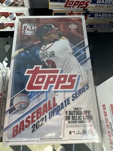 2021 Topps Update Series Baseball Hobby Box  Factory Sealed - 1 Auto/Relic