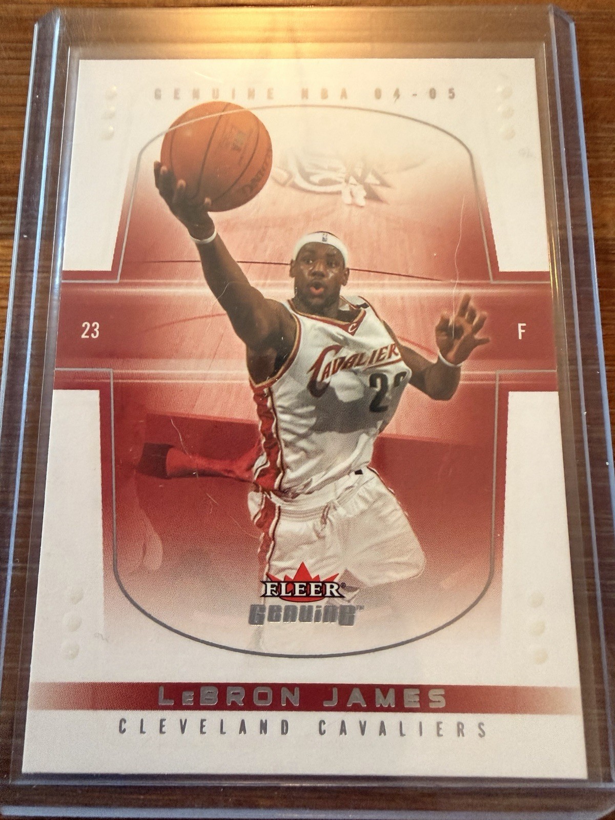 2004-05 Fleer Genuine LeBron James #26 Cleveland Cavaliers 2nd Year
