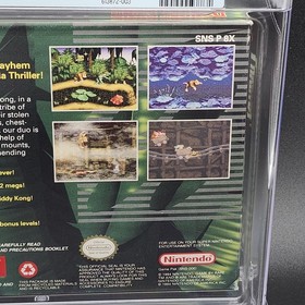 Donkey Kong Country Nintendo SNES PSA Graded 9.2 CIB Plus 1994 First Print 