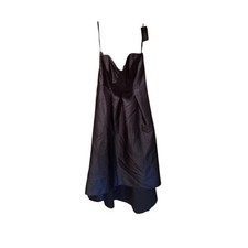 Alfred Sung Strapless High Low Ballgown In Midnight Size 12 NWT