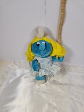 Vintage 1981 Smurfette Smurf Peyo Wallace Berrie Co. Stuffed Plush Toy 10