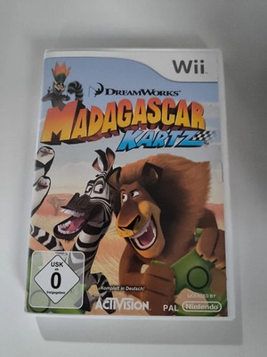 Madagascar Kartz Dream Works Gut in Form Nintendo mit Wii  Anleitung TV4