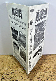 Daytona USA Arcade Smash Hit- (Sega Saturn) Manual Only, Fast Shipping