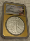 2025 (P) $1 American Silver Eagle Eagle Privy NGC MS70 Early Releases Vegas.
