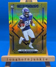 2021 Obsidian Gold Flood /10 Kene Nwangwu RC rookie card Vikings Iowa State. rookie card picture