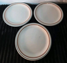 3 Syracuse China Restaurant Ware Diner Dinner Luncheon Plates Vtg USA Made ~READ