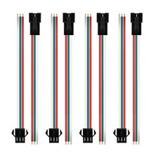 20 Pairs JST SM 3 Pin Connectors for WS2812B WS2811 WS2812 WS2814 SK6812 FOCB...