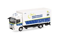 Herpa 098915 Mercedes-Benz Atego 13 Koffer-Lkw Mit Ladebordwand Jugendverkehr...