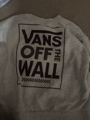 VANS Off The Wall Gray Crewneck Pullover Sweatshirt READ DESCRIPTION 