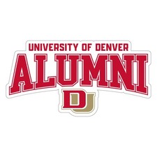 University of Denver Pioneers Laser Cut Alumni Vinyl Sticker/Magnet
