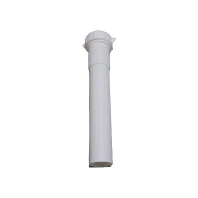 Master Plumber, 1-1/4'' O.D. Tube Slip Joint x 8'', White, Plastic Drain Extension
