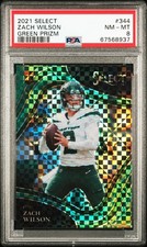 2021 Panini Select - Zach Wilson Field Level Green Prizm /5 SAINTS