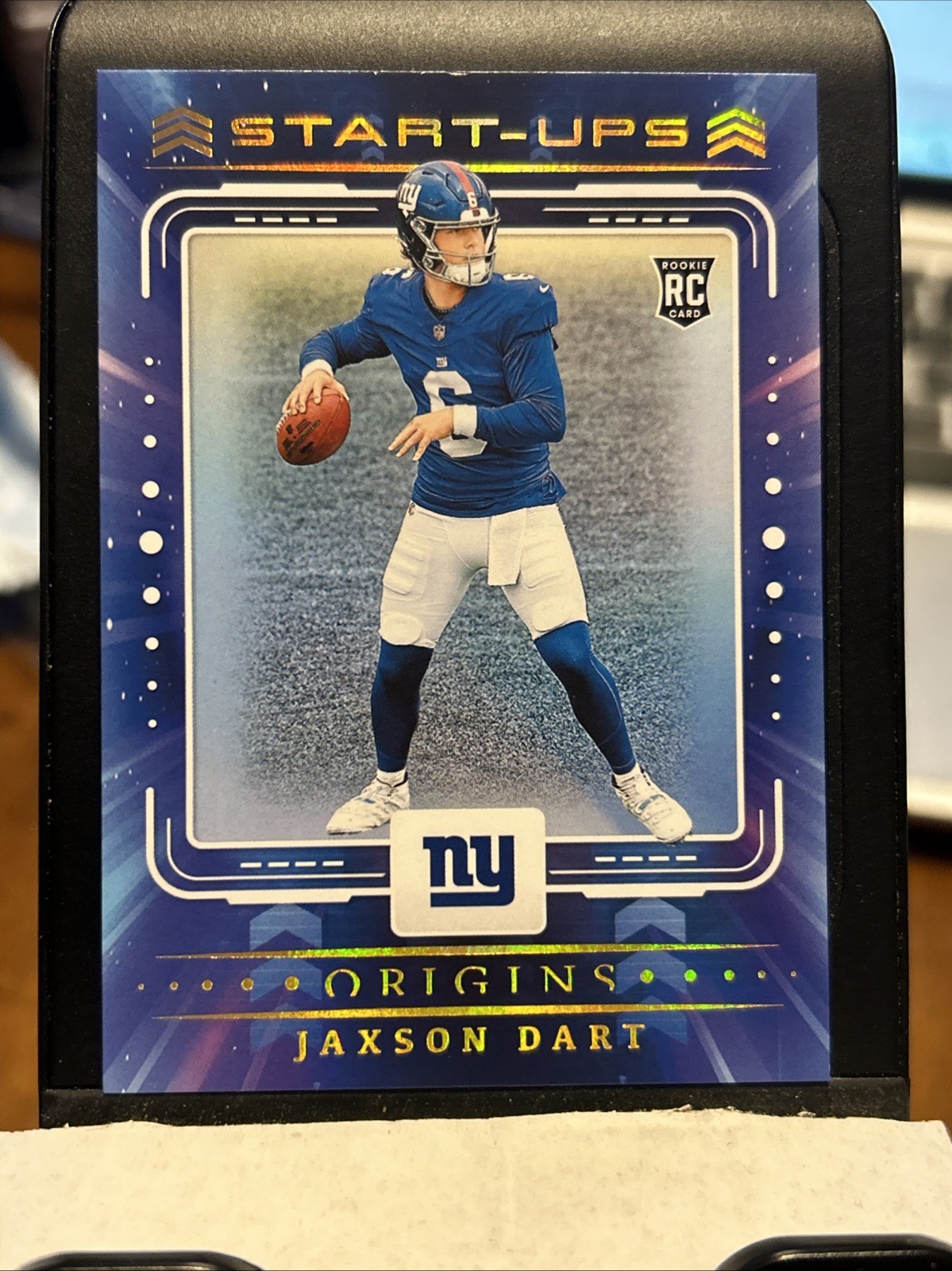 2025 Panini Origins Jaxson Dart Start Ups Rookie #7 New York Giants