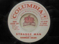 Promo! Hannah Dean – Strange Man / The Masquerade Is Over, 45 RPM NM (29B)