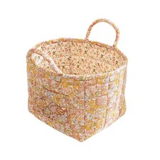 Boho Fabric Storage Basket, Large Capacity Laundry Basket, 12.2'' x 10.23'' x...