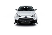 Frontlippe + Flaps Passend FüR Toyota Gr Yaris Mk4 Facelift Schwarz Hochglanz