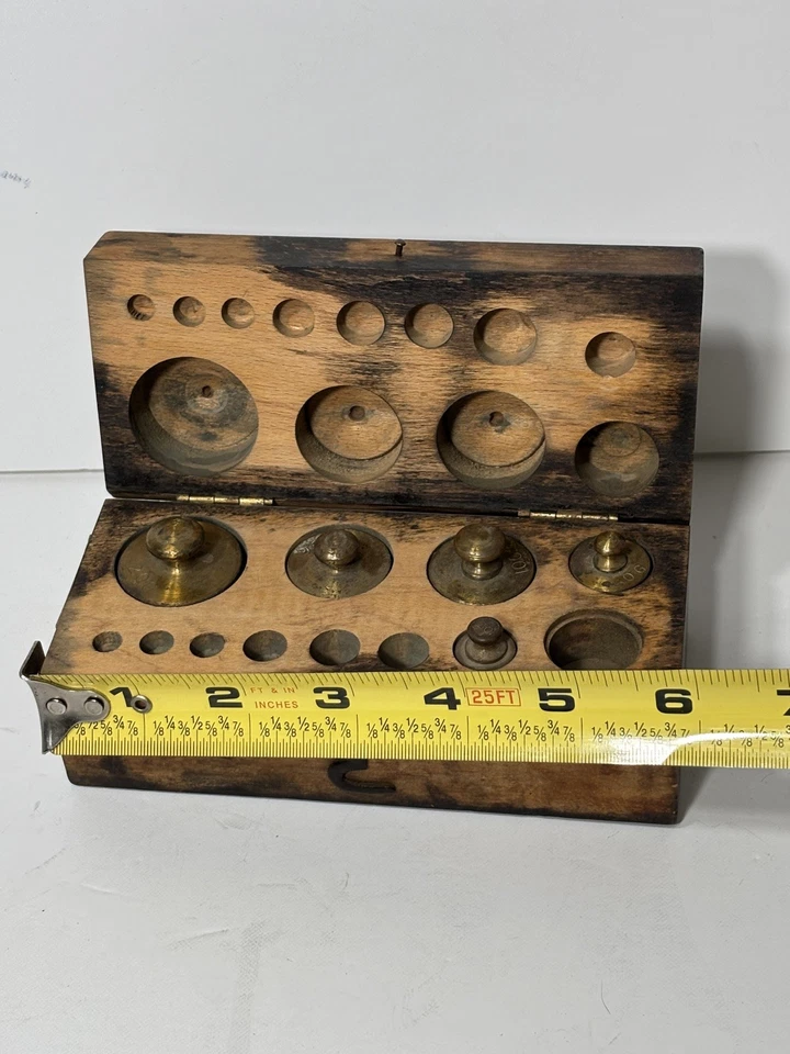 W.H. Curtain Weigh Brass Calibration Weight 10 Piece - Image 3 of 4