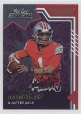 2021 Wild Card Alumination Smashing Purple Justin Fields #SM-3 Rookie RC 0i21. rookie card picture